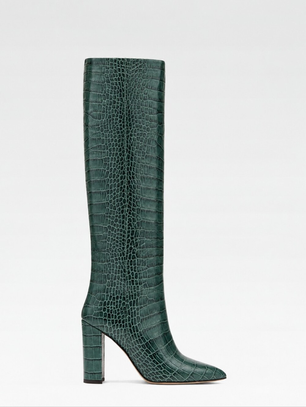 PARIS TEXAS Crocodile-Embossed Leather Boots 38.5